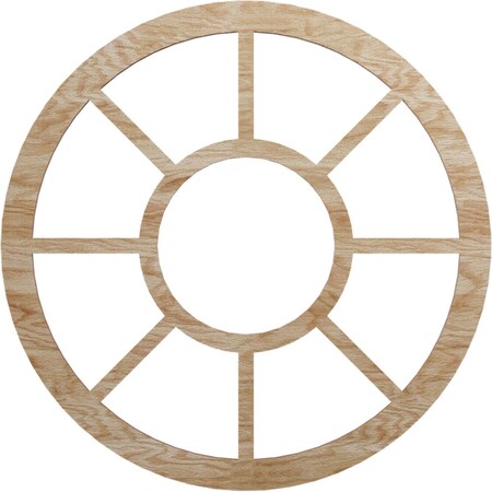 Ekena Millwork Grace Wood Fretwork Pierced Ceiling Medallion, Red Oak, 20"OD x 7 1/4"ID x 1/4"T CMWP20X0250GRRO